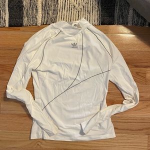 adidas Originals A2K white high neck trefoil long sleeve top